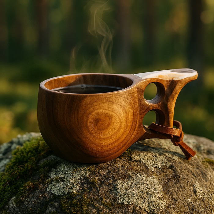 Husky kuksa en bois de loupe de bouleau 25 cl