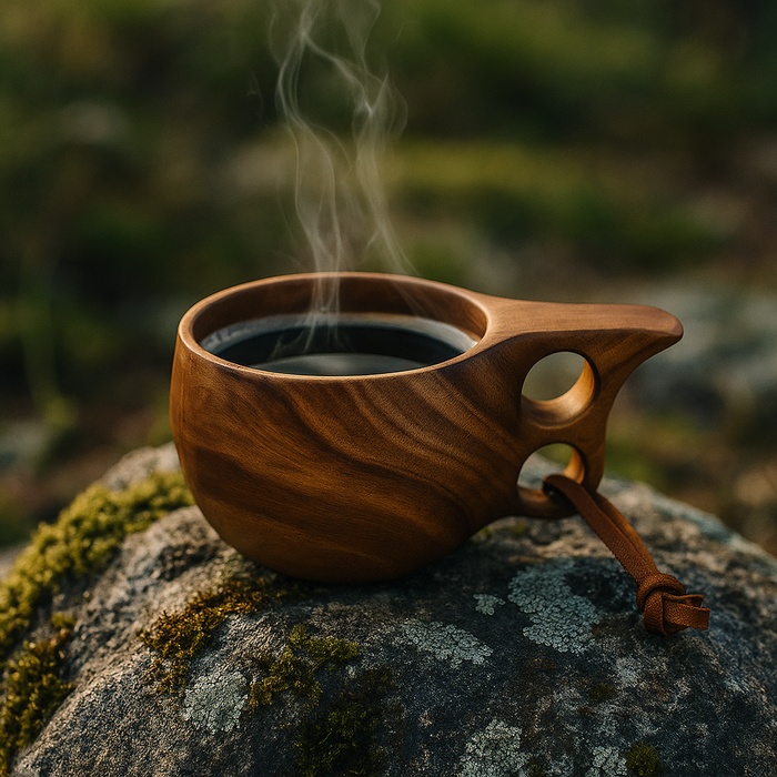 Kuukkeli kuksa en bois de loupe de bouleau 20 cl
