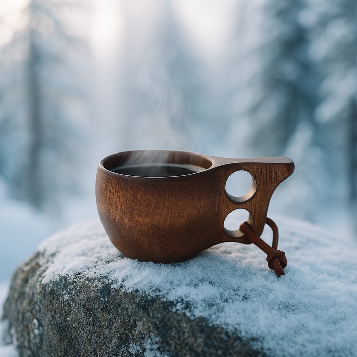 Kukka tazza in legno 20 cl