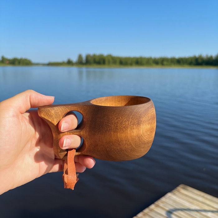 Kukka tazza in legno 20 cl