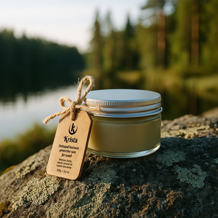 Krista artisanal protective wax for wood