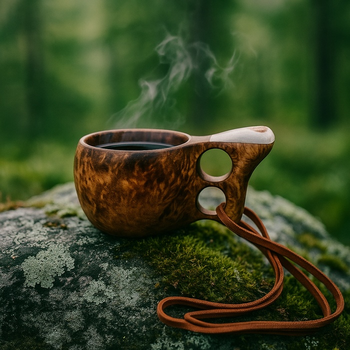 Orava birch burl wood kuksa 5 cl