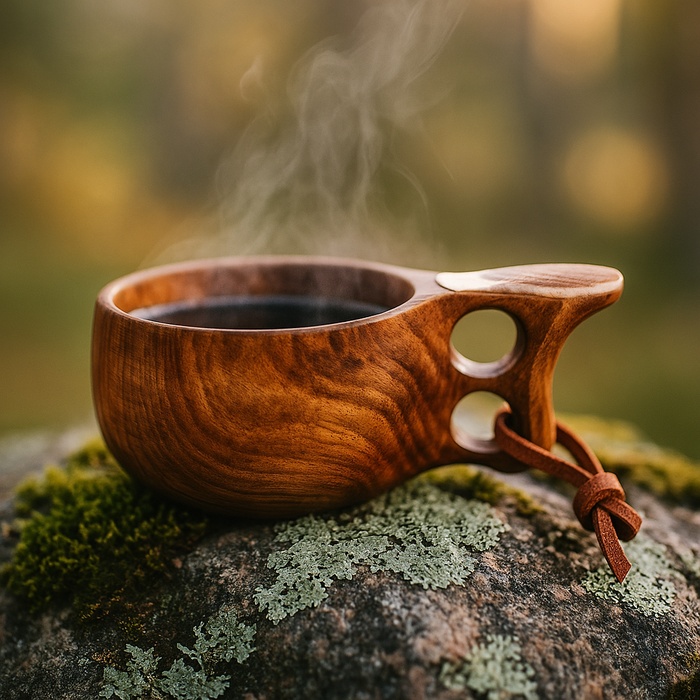 Husky kuksa en bois de loupe de bouleau 25 cl