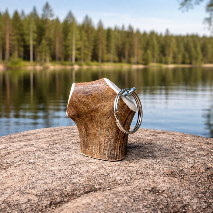 Keksi sleutelhanger van rendiergewei