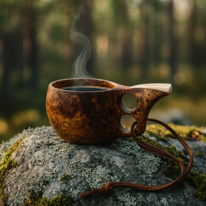 Orava kuksa en bois de loupe de bouleau 5 cl