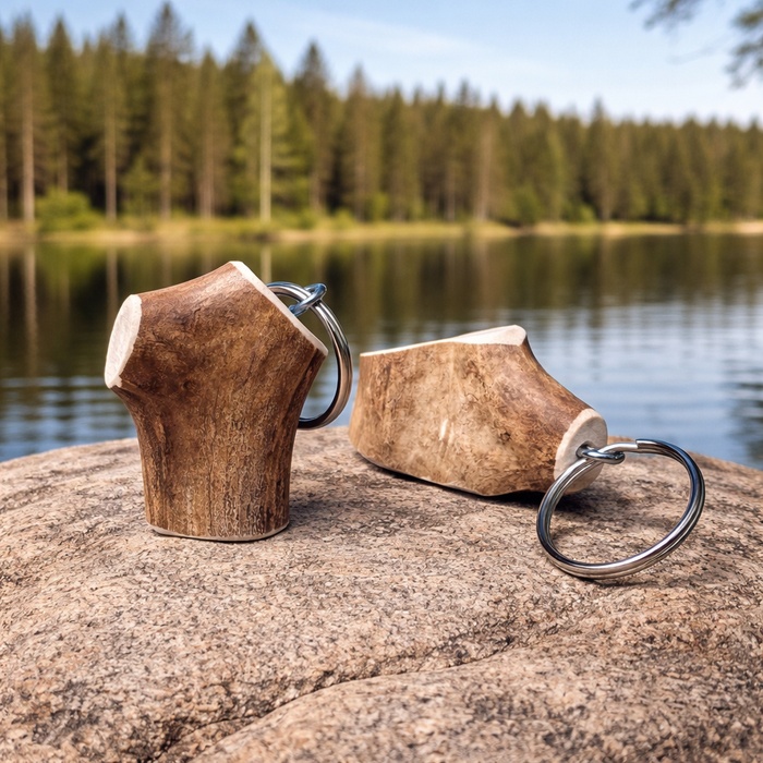 Keksi portachiavi in corno di renna