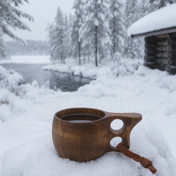 Kukka tazza in legno 20 cl