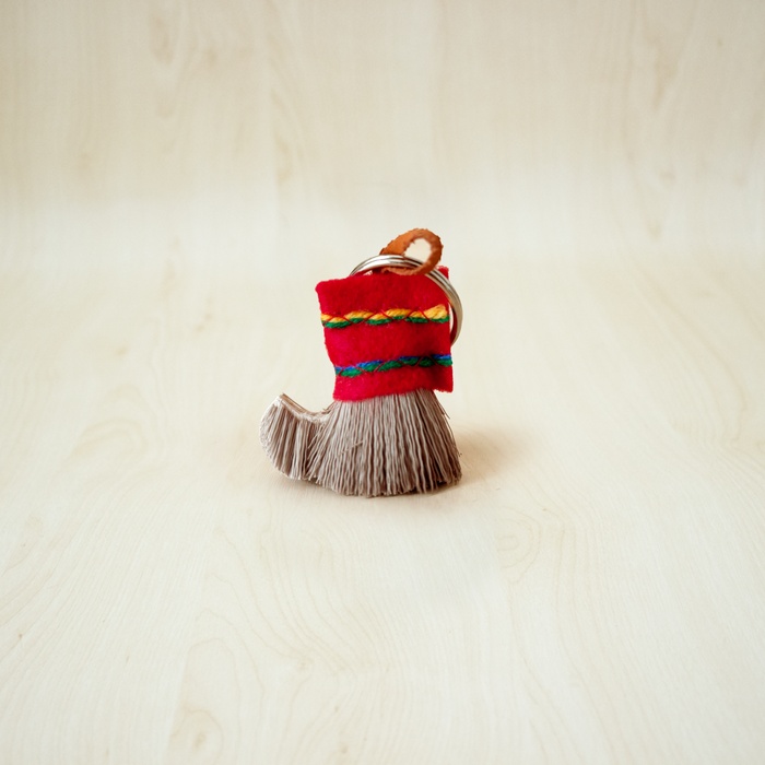 Katvela Sami reindeer fur key ring