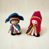 Kanto Sami-Figur aus Holz, blau