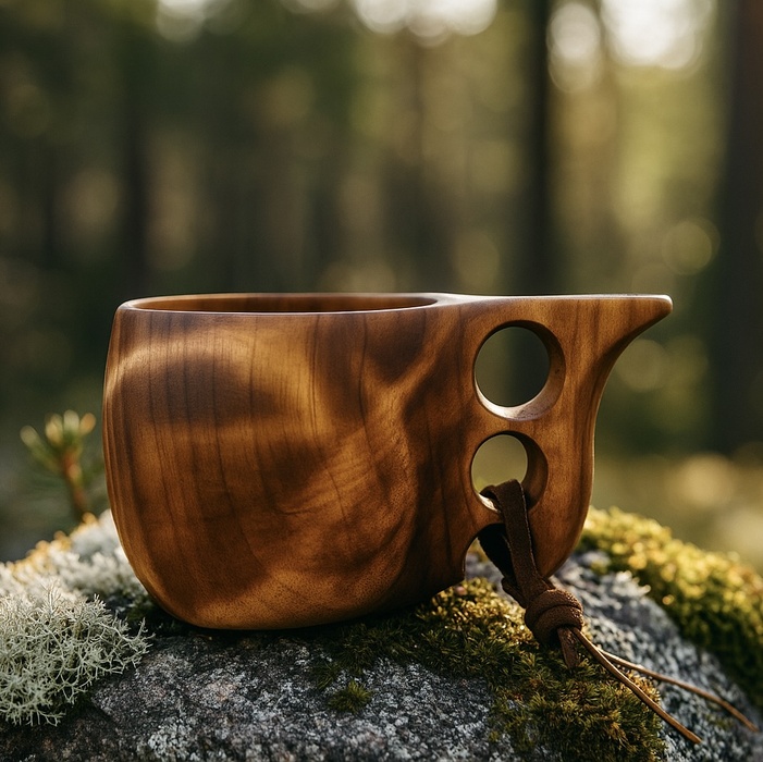 Hirvi birch burl wood kuksa 25 cl